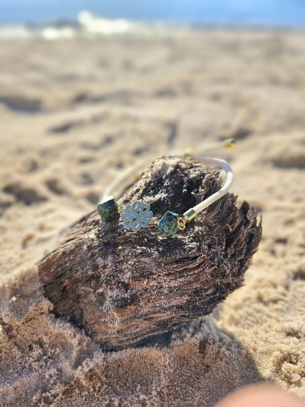 Bracelet « Murmure de l’Océan » (Azurite) – Image 3