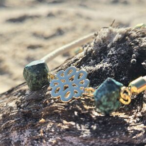 Bracelet « Murmure de l’Océan » (Azurite)