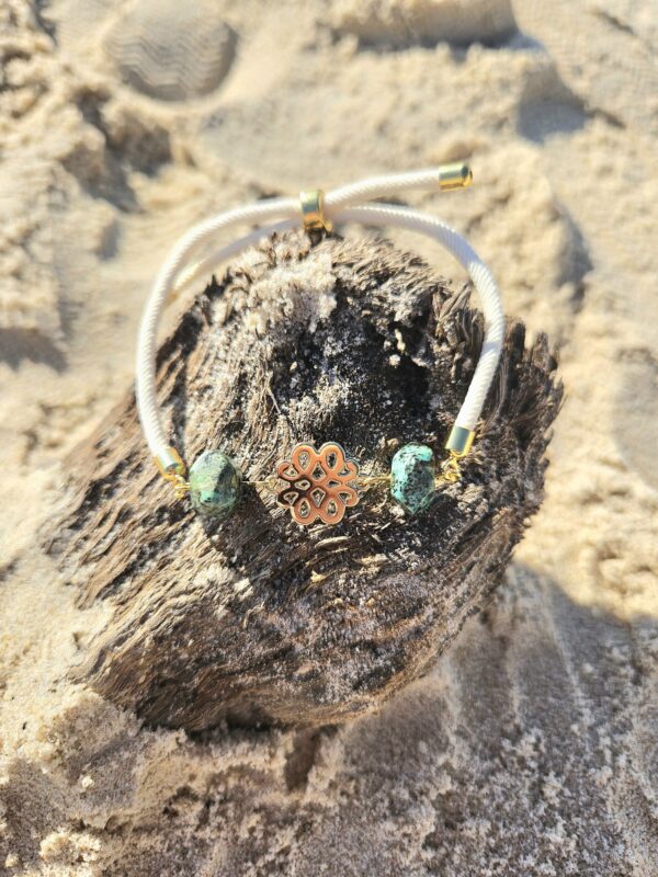 Bracelet « Murmure de l’Océan » (Azurite) – Image 2