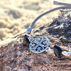 Bracelet « Gardienne des Abysses » (Obsidienne)