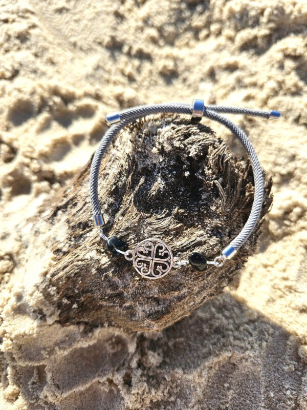 Bracelet « Gardienne des Abysses » (Obsidienne) – Image 3