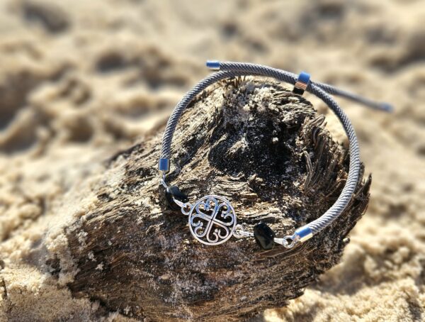 Bracelet « Gardienne des Abysses » (Obsidienne) – Image 2