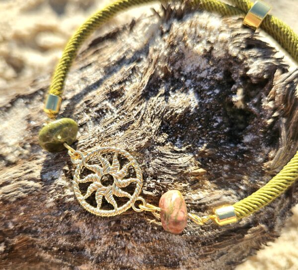 Bracelet « Murmure des Roches » (Unakite)