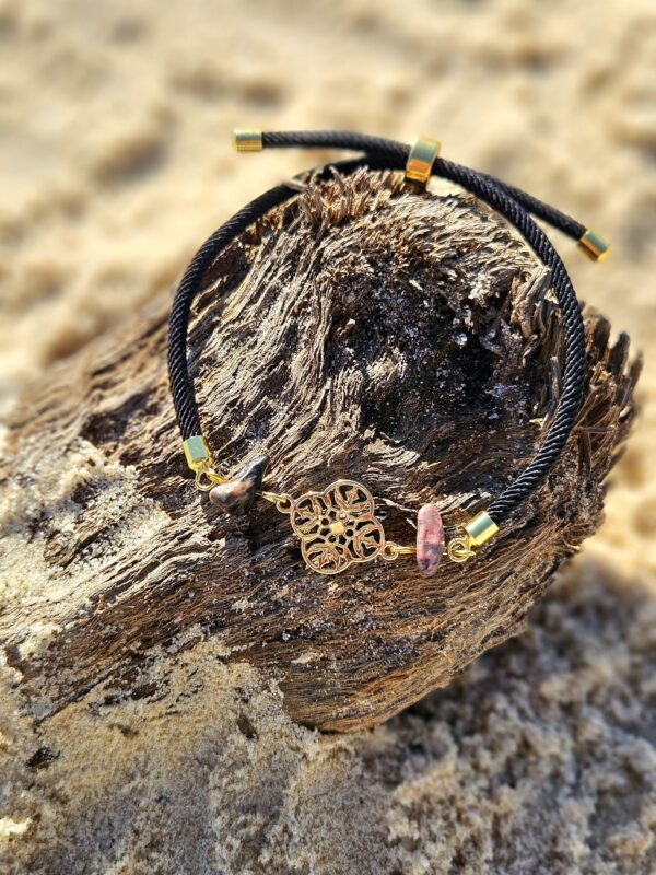 Bracelet « Souffle Ancestral » (Rhodonite Rose) – Image 2