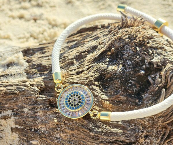 Bracelet « Regard Céleste » (Œil Bleu)