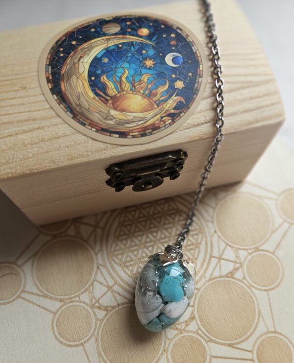 Pendule - howlite et Turquoise – Image 3