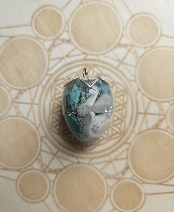 Pendule - howlite et Turquoise – Image 2