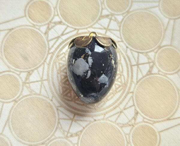 Pendule - Obsidienne Flocon – Image 2