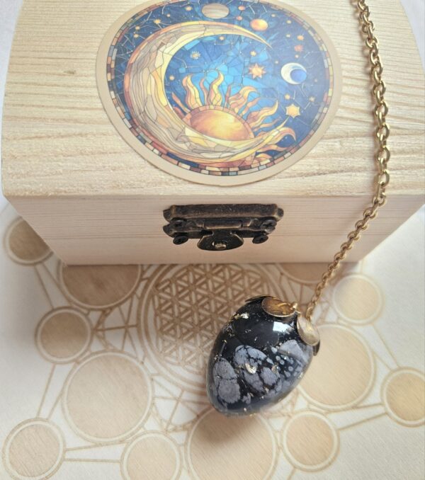 Pendule - Obsidienne Flocon – Image 3