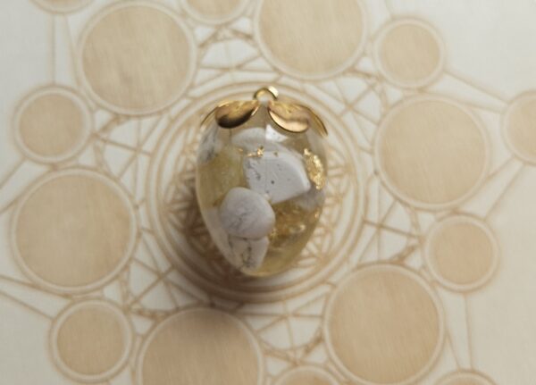 Pendule - Howlite et Citrine – Image 2