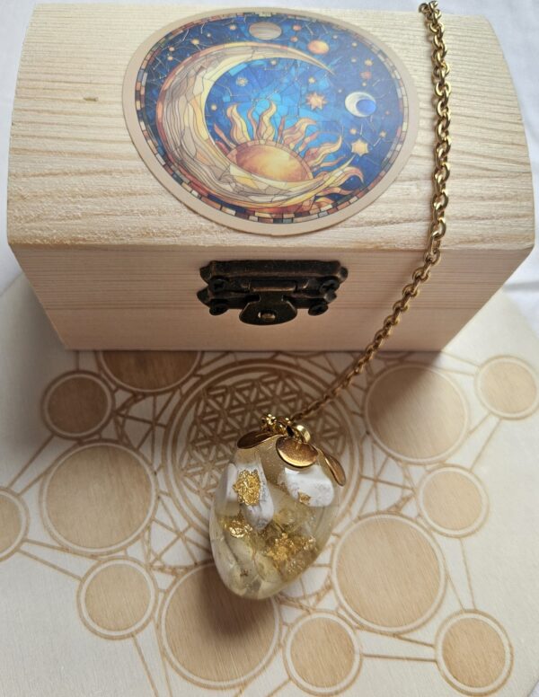 Pendule - Howlite et Citrine – Image 3