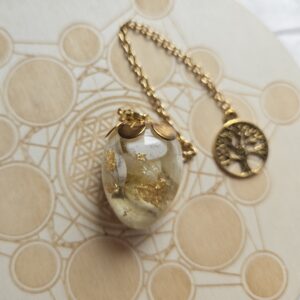 Pendule - Howlite et Citrine