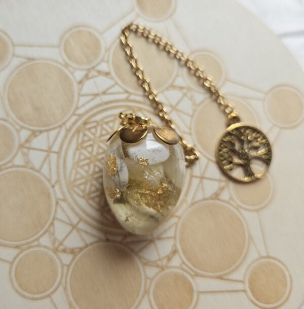 Pendule - Howlite et Citrine
