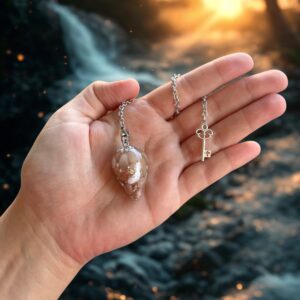 Pendule - Pierre de Lune orange