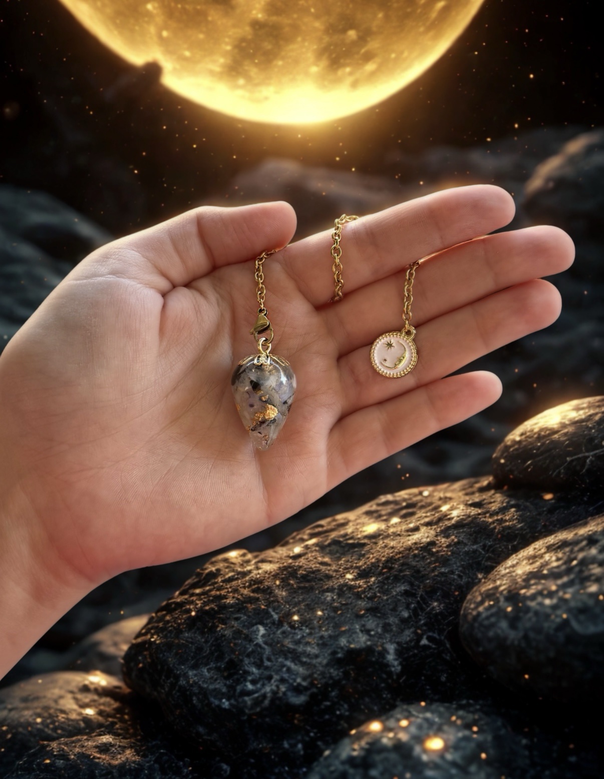 Pendule - Pierre de Lune