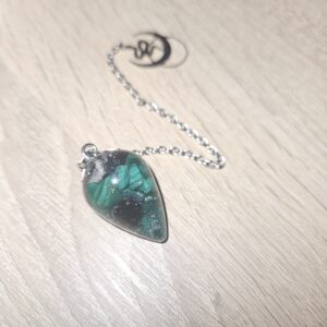 Pendule - Malachite / Obsidienne